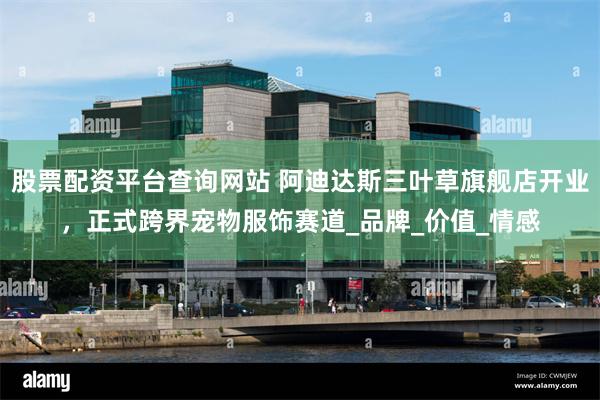 股票配资平台查询网站 阿迪达斯三叶草旗舰店开业，正式跨界宠物服饰赛道_品牌_价值_情感
