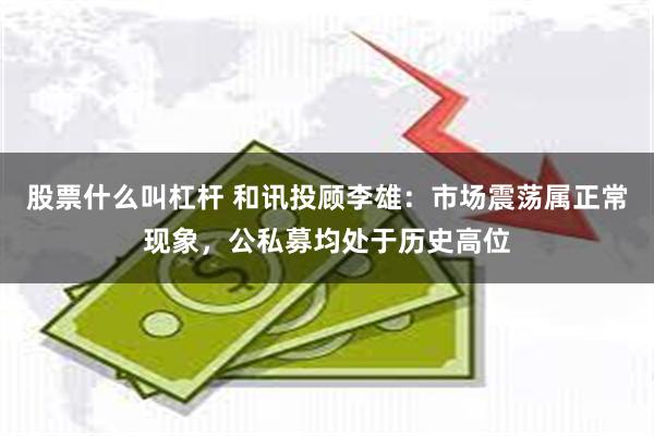 股票什么叫杠杆 和讯投顾李雄：市场震荡属正常现象，公私募均处于历史高位