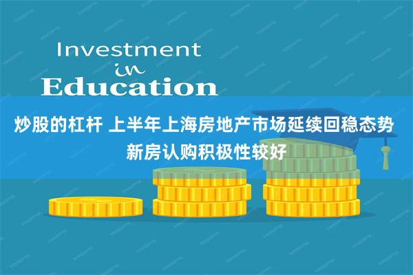 炒股的杠杆 上半年上海房地产市场延续回稳态势 新房认购积极性较好